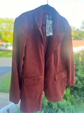 Women's Rust Corduroy Blazer